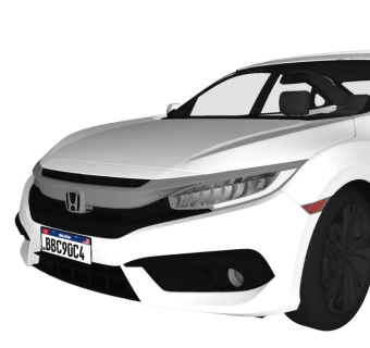 Honda Civic Type R本田思域汽车精品模型